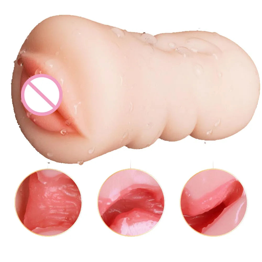 Male Masturbator in Realistic Silicone 3-in-1 – Vagina, Mouth and Anal with 360° Texture