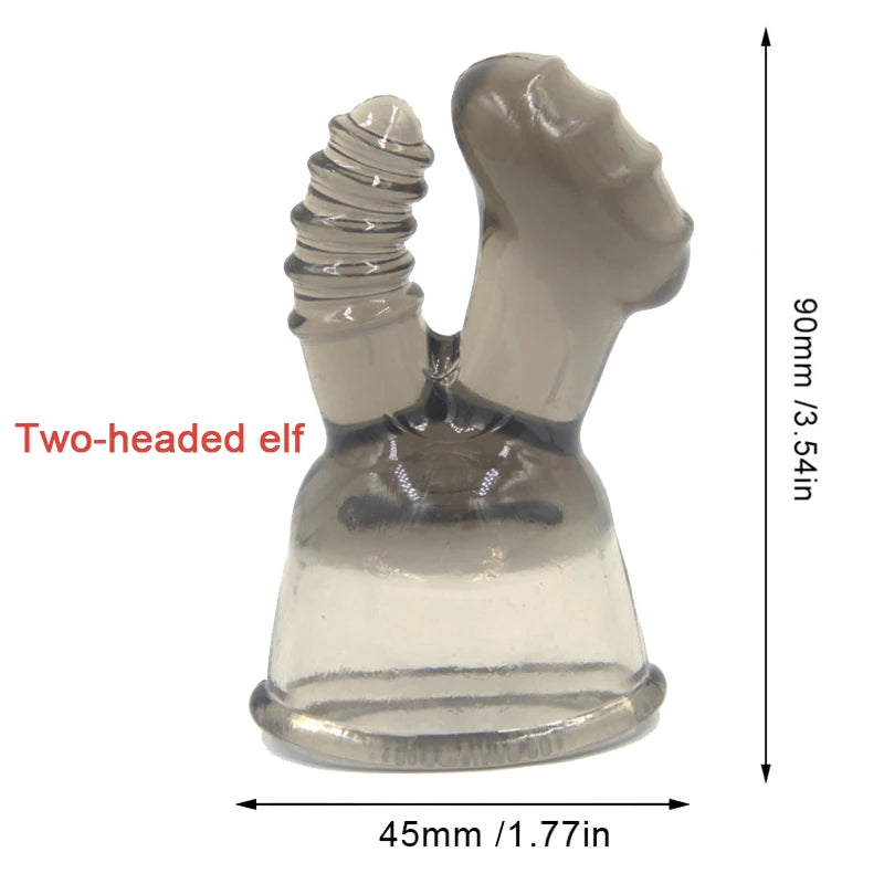 Penis Head Cap AV Rod Stick Sleeve Magic Wand Attachment Vibrator Accessories Adult Sex Toys for Women Men Female Masturbation