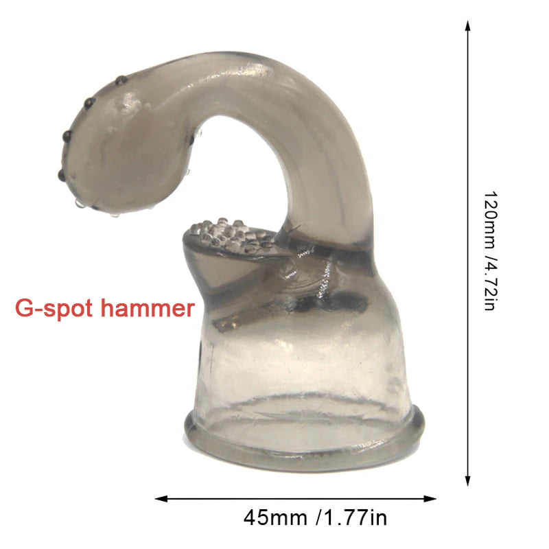 Penis Head Cap AV Rod Stick Sleeve Magic Wand Attachment Vibrator Accessories Adult Sex Toys for Women Men Female Masturbation