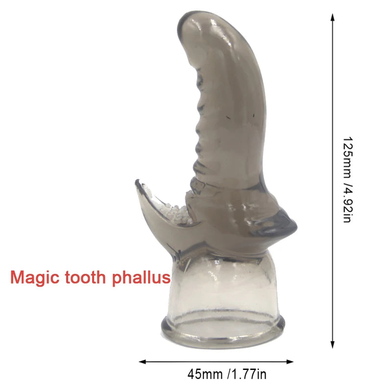 Penis Head Cap AV Rod Stick Sleeve Magic Wand Attachment Vibrator Accessories Adult Sex Toys for Women Men Female Masturbation