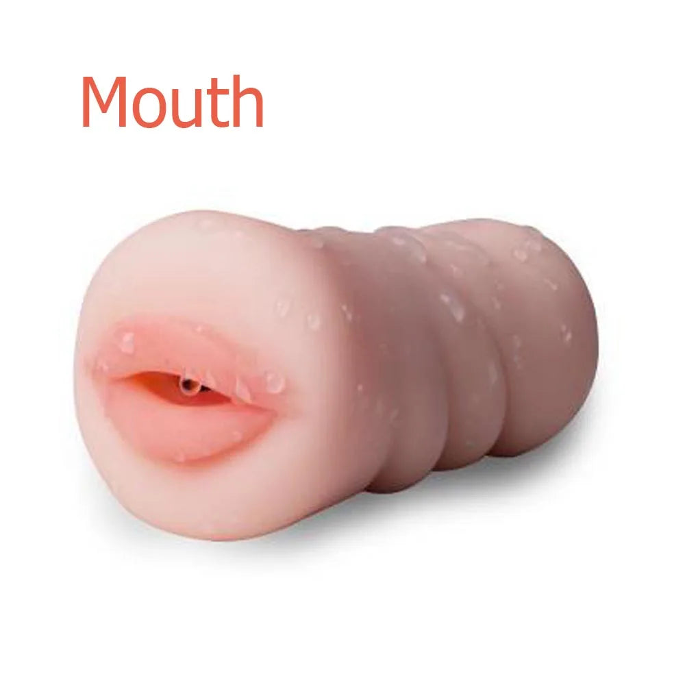 Male Masturbator in Realistic Silicone 3-in-1 – Vagina, Mouth and Anal with 360° Texture
