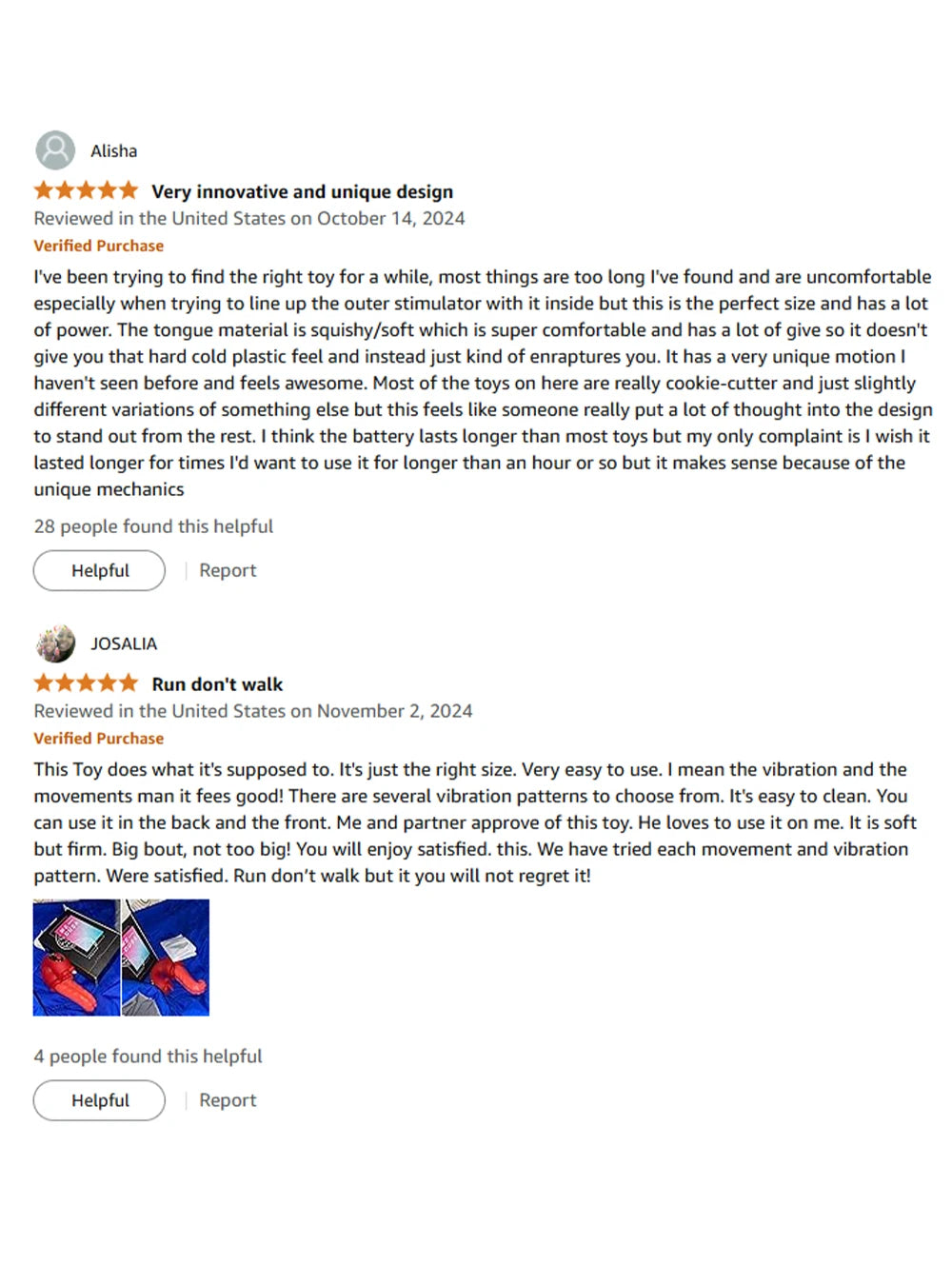 Dual Tongue Vibrator 10 Modes – Clitoral and Vagina Stimulator with Oscillating Vibration, 18+ Female Sex Toy