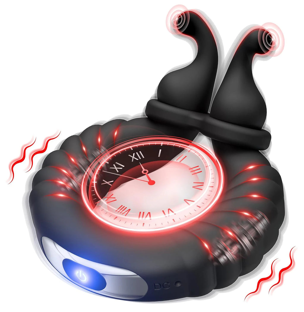 APP Bluetooth Controlled Cock Ring Vibrator Women's G-Spot Clitoral Stimulation Sex Toy Men's Penis Ring Adult Men's Couple Toy