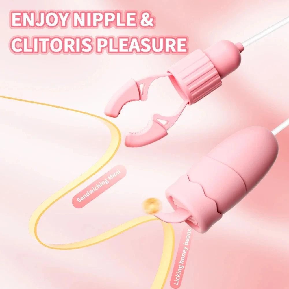 Sensitive Nipple Stimulator with Vibration - Dual-Action Pleasure Device for Women's Intimate Wellness & Massage Nipple Vibrator