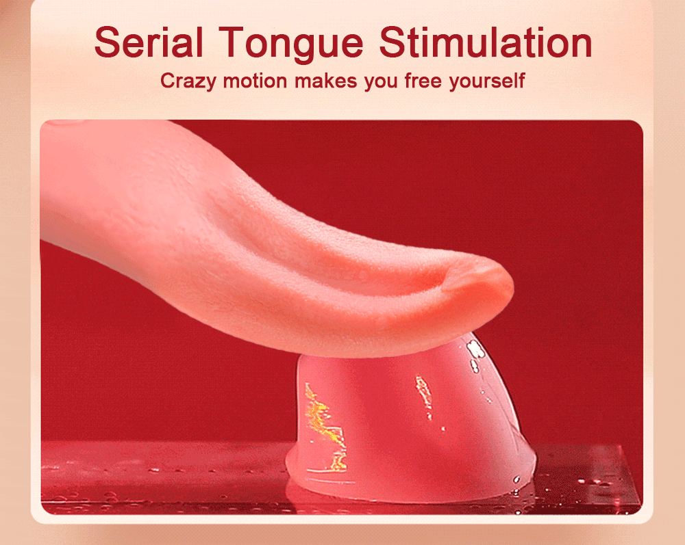 Dual Tongue Vibrator 10 Modes – Clitoral and Vagina Stimulator with Oscillating Vibration, 18+ Female Sex Toy