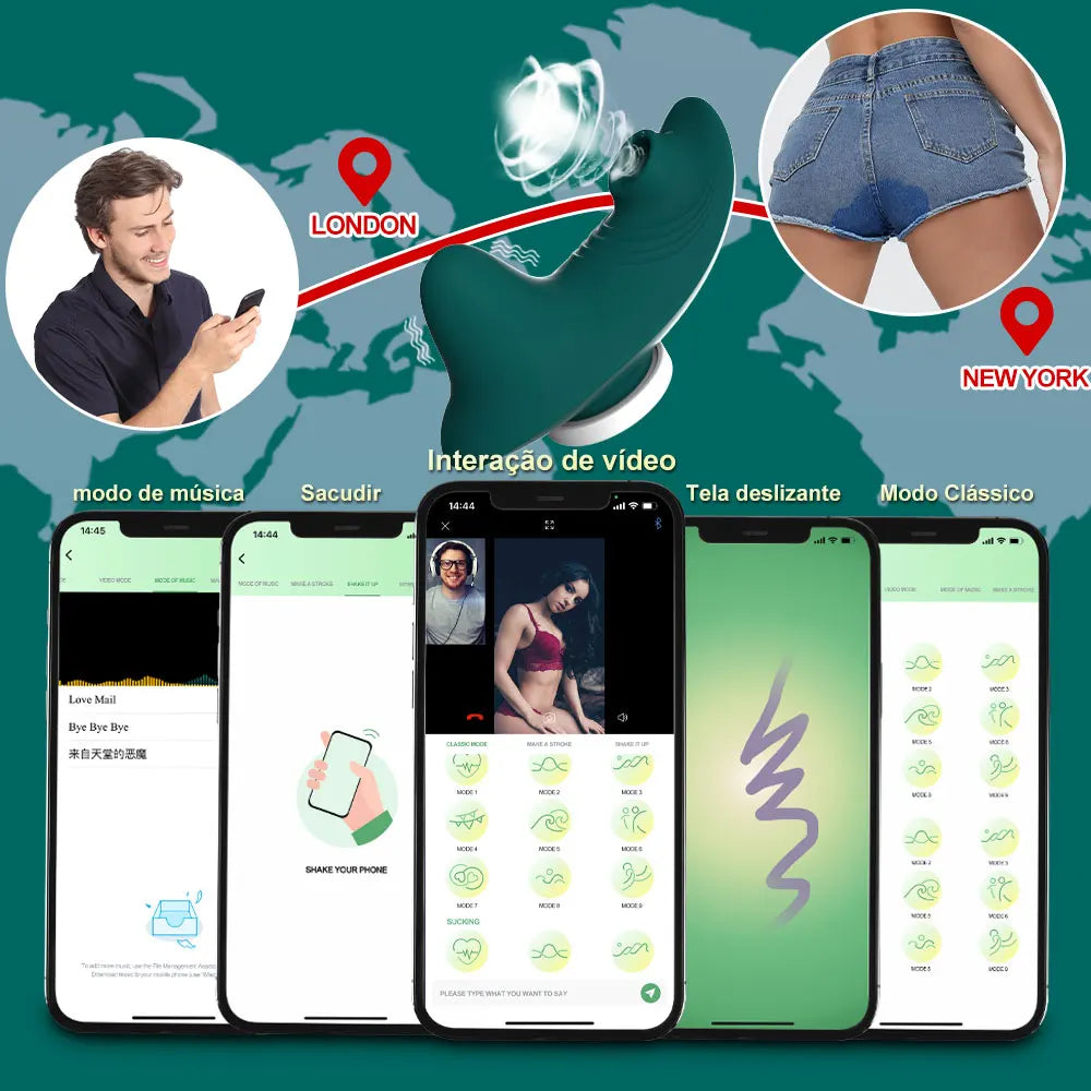 Wearable Mini Vibrator For Women Clitoris Sucker App Bluetooth Remote Control Vibro On Sexy Panties Adults Sex Toys Stimulator