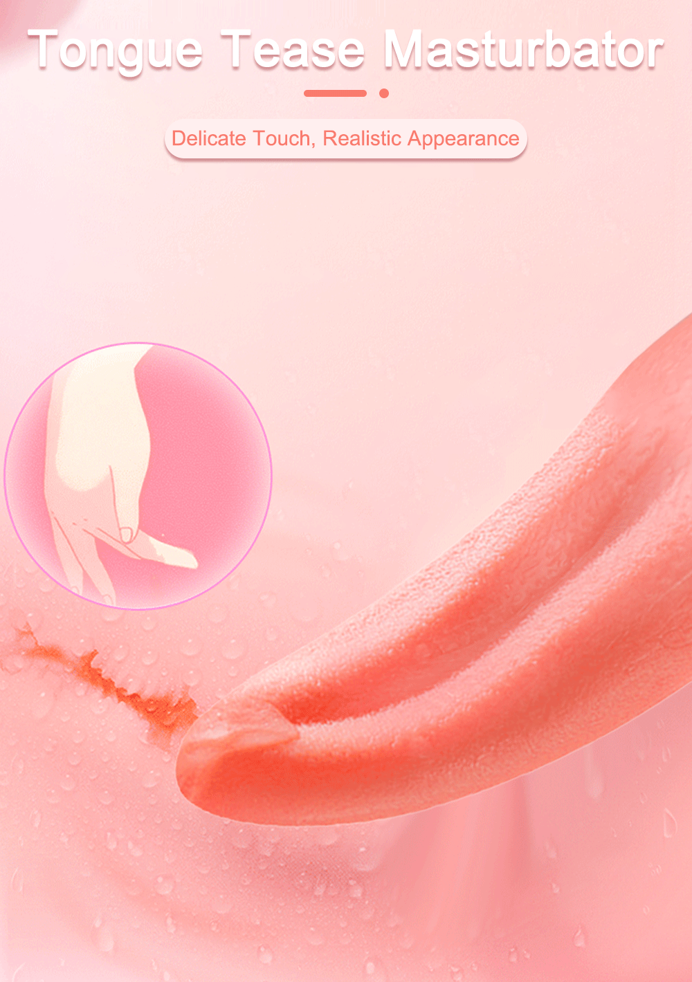 Dual Tongue Vibrator 10 Modes – Clitoral and Vagina Stimulator with Oscillating Vibration, 18+ Female Sex Toy