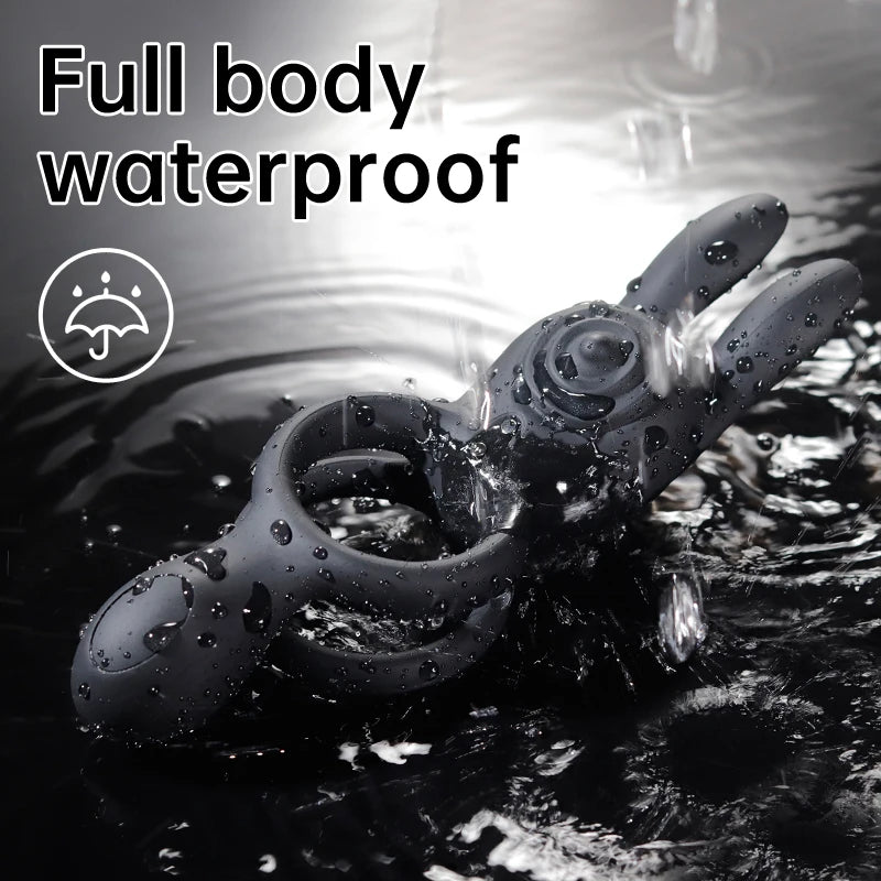 Double ring vibration lock,precision ring,dual motor vibration stimulation,men's sexual products, adult products, remote control