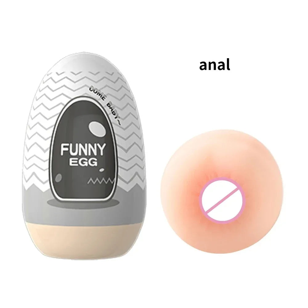 Mini Portable Masturbation Egg Cup Realistic Vagina Beginner Soft Masturbation Cup Penis Massager Stimulator Sex Toys for Man