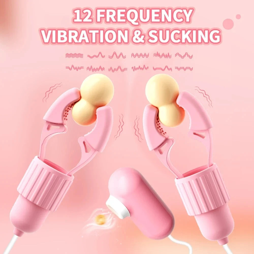 Sensitive Nipple Stimulator with Vibration - Dual-Action Pleasure Device for Women's Intimate Wellness & Massage Nipple Vibrator