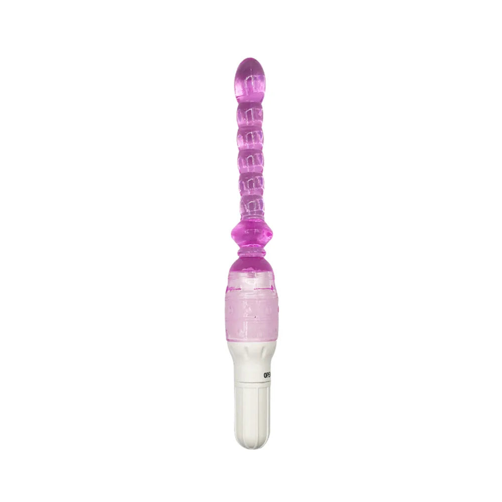 1/3 Pcs 9‘’ Jelly Vibrator Stick Long Anal Butt Plug Beads Silicone G-spot Massager Sex Toys For Couples Masturbation Dildo