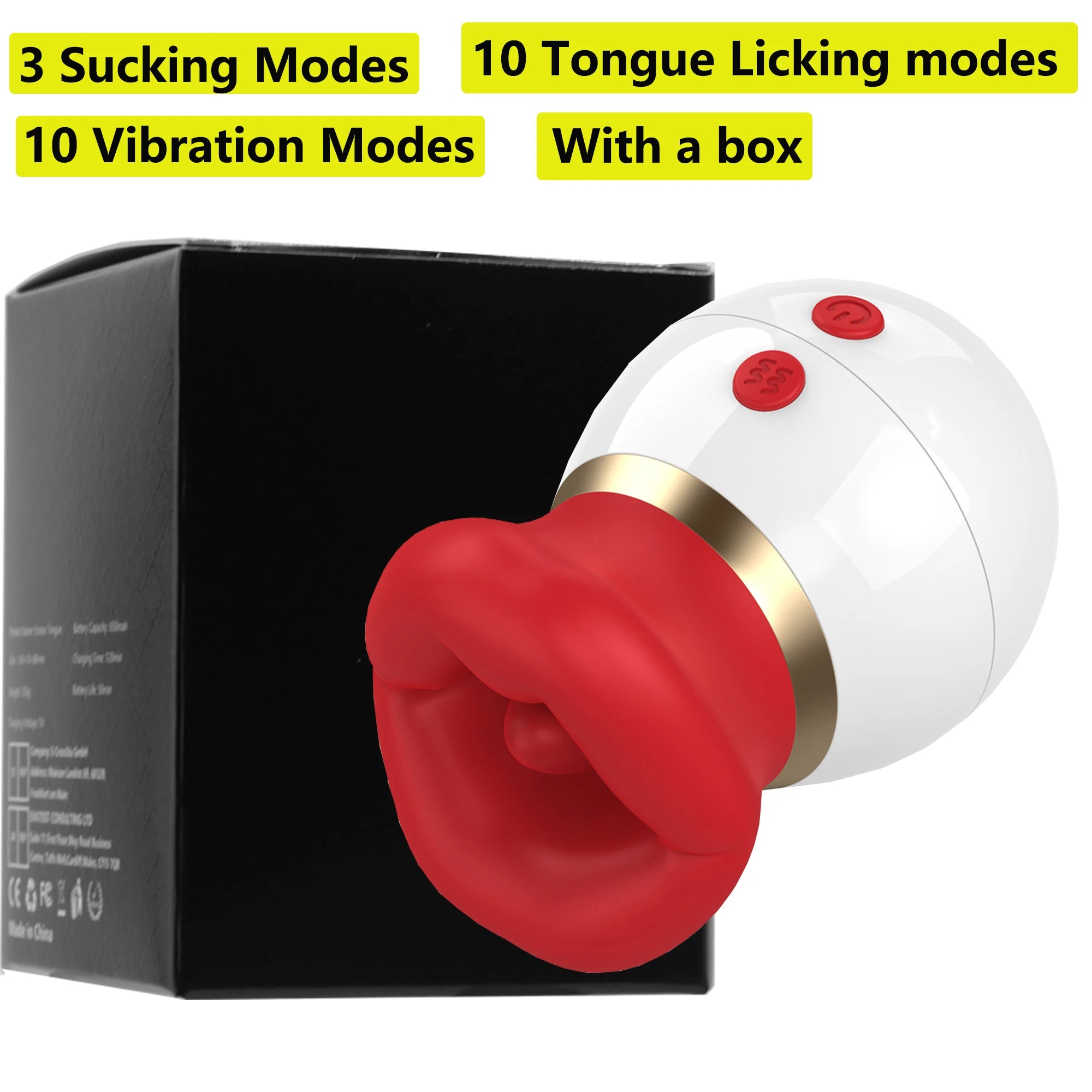 3in1 Mouth-Shaped Sucking Vibrator Nipples Anal Clit Sucker G Spot Vibrators Clitoral Stimulator Vibrator Adult Sex Toys