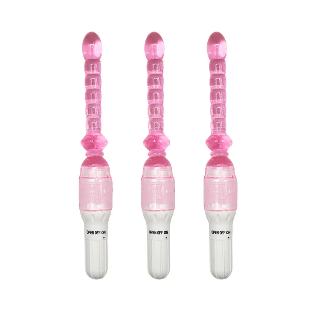 1/3 Pcs 9‘’ Jelly Vibrator Stick Long Anal Butt Plug Beads Silicone G-spot Massager Sex Toys For Couples Masturbation Dildo