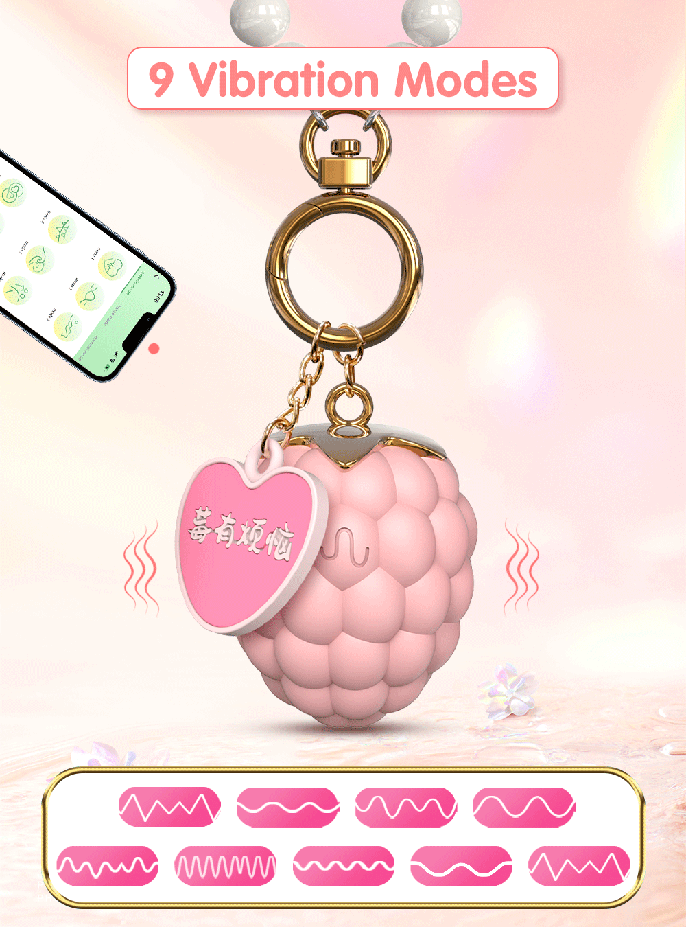 Bluetooth APP Control Bullet Vibrator Female Portable Keychain  Clitoris Stimulator Massager Adult Goods Sex Toys for Women