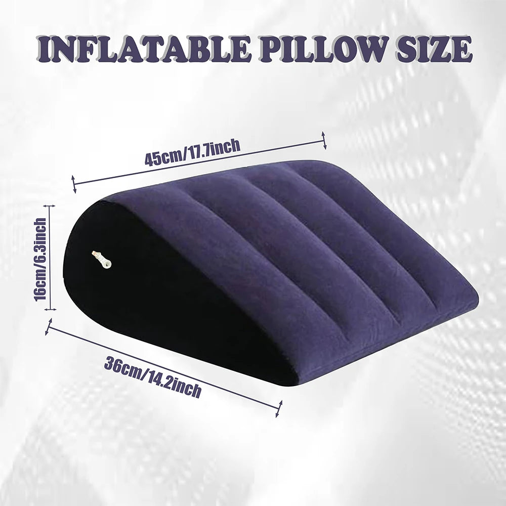 Inflatable Wedge Pillow Love Intercourse Cushion 18 Adult Sexuality Position Couple Body Support Cushion Air Triangular Pillow