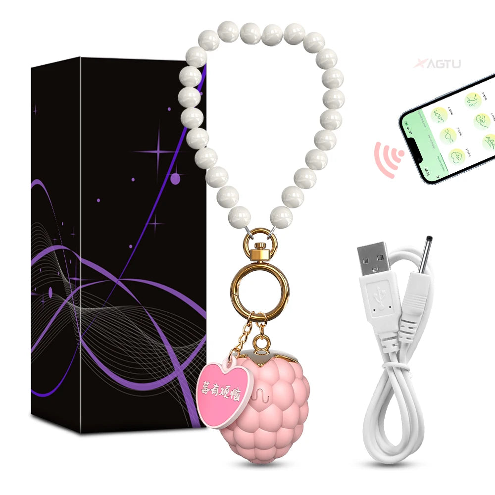 Bluetooth APP Control Bullet Vibrator Female Portable Keychain  Clitoris Stimulator Massager Adult Goods Sex Toys for Women