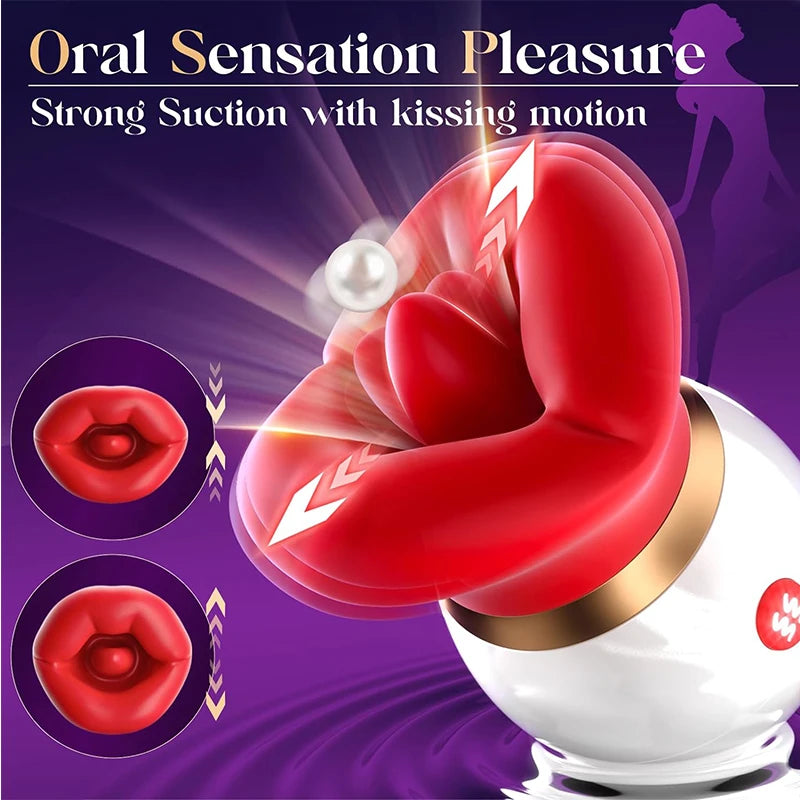 3in1 Mouth-Shaped Sucking Vibrator Nipples Anal Clit Sucker G Spot Vibrators Clitoral Stimulator Vibrator Adult Sex Toys