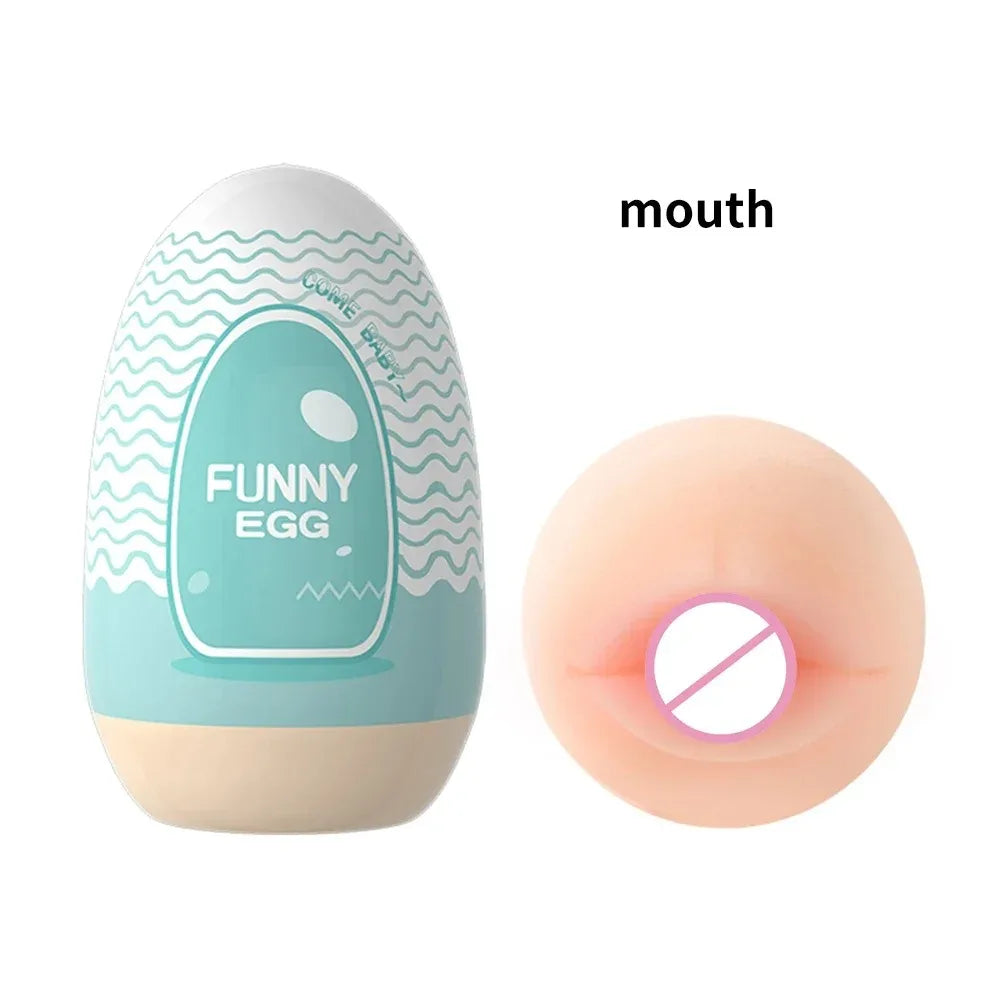 Mini Portable Masturbation Egg Cup Realistic Vagina Beginner Soft Masturbation Cup Penis Massager Stimulator Sex Toys for Man